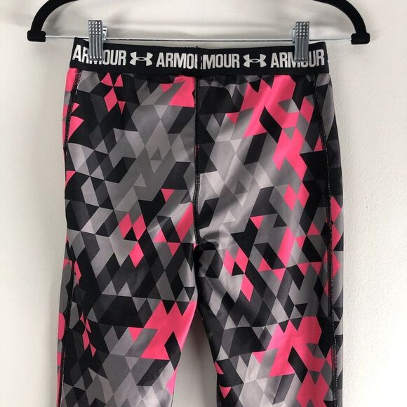 Under Armour Girls Youth Large Notre Dame Fighting Irish Workout Leggings - Picture 9 of 15